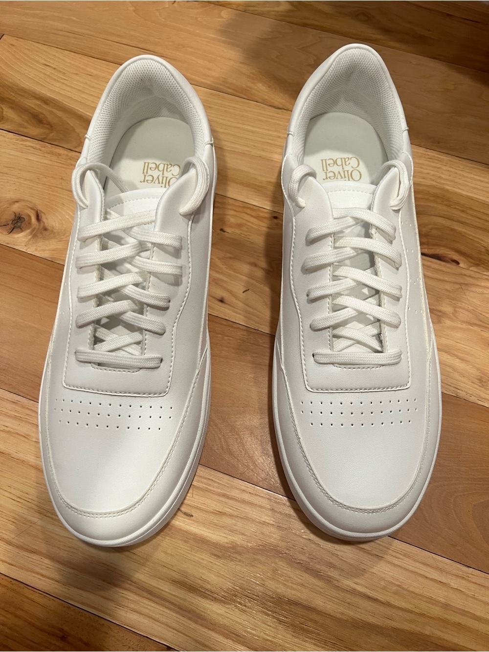 Oliver Cabell Men's White Leather Low-Top Sneakers NWT